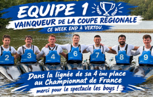 L'équipe 1 remporte la coupe régionale