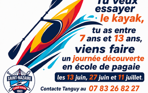 Journée d'essai école de pagaie