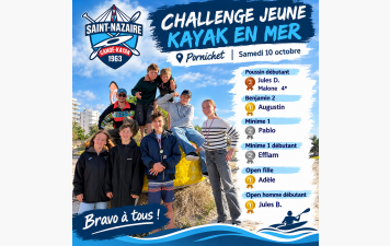Challenge jeune mer, l'école de pagaie au rendez vous !