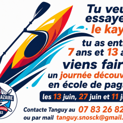 Journée d'essai école de pagaie